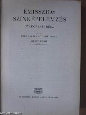 Emissziós színképelemzés