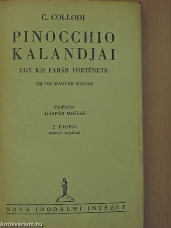 Pinocchio kalandjai