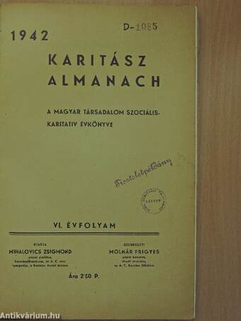 Karitász Almanach 1942