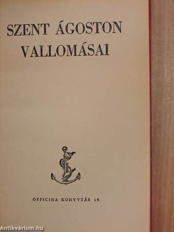 Szent Ágoston vallomásai 