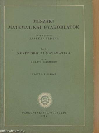 Műszaki matematikai gyakorlatok A. I.