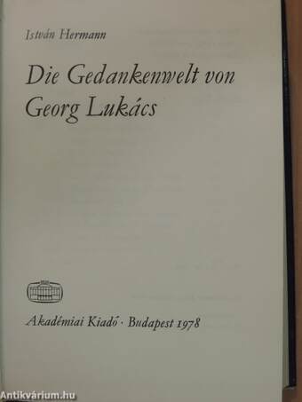 Die Gedankenwelt von Georg Lukács