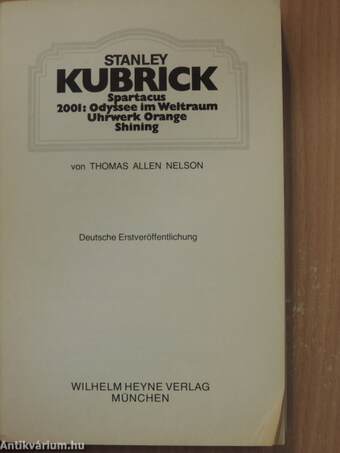 Stanley Kubrick - Spartacus/2001: Odyssee im Weltraum/Uhrwerk Orange/Shining