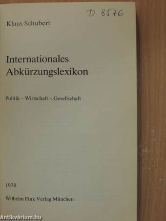 Internationales Abkürzungslexikon