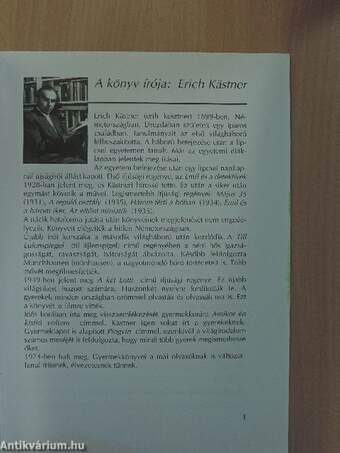 Olvasmánynapló - Erich Kästner A két Lotti című regényéhez