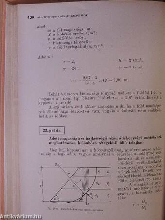 Mélyépítő gyakorlati számítások