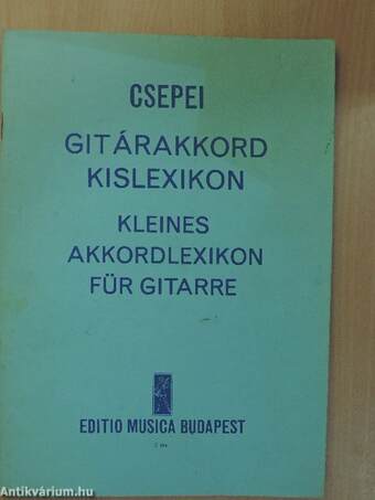 Gitárakkord kislexikon/Kleines Akkordlexikon für Gitarre