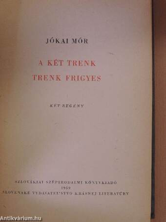 A két Trenk/Trenk Frigyes