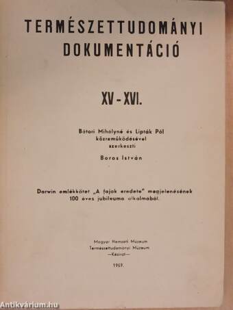 Természettudományi Dokumentáció XV-XVI.