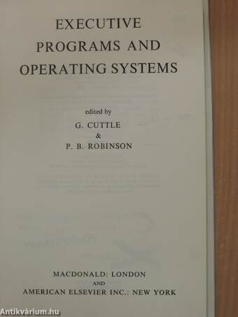 Executive Programs and Operating Systems