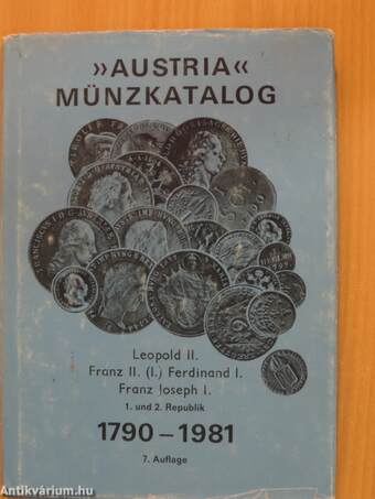 "Austria" Münzkatalog 1790-1981