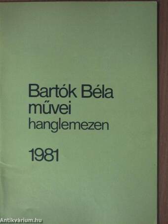 Bartók Béla művei hanglemezen