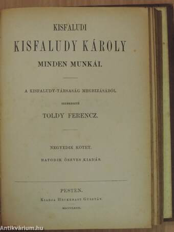 Kisfaludi Kisfaludy Károly minden munkái III-IV.