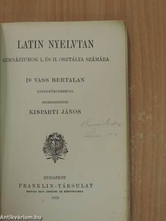 Latin nyelvtan