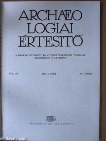 Archaeologiai Értesítő 1980/1.