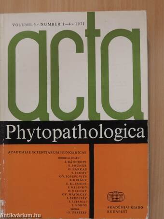 Acta Phytopathologica 1971/1-4.