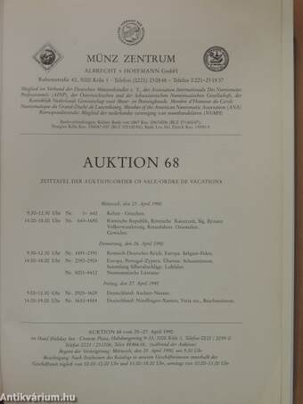 Münz Zentrum Auktion 68