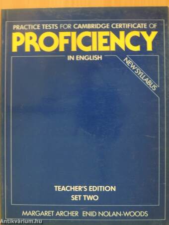 Practice Tests for Cambridge Certificate of Proficiency in English 2.