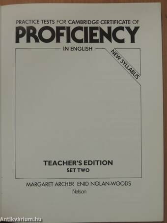 Practice Tests for Cambridge Certificate of Proficiency in English 2.