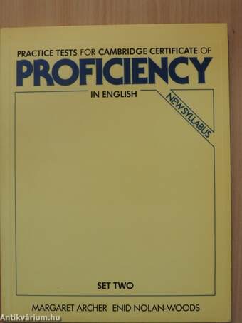 Practice Tests for Cambridge Certificate of Proficiency in English 2.