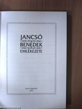 Jancsó Benedek emlékezete