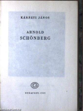 Arnold Schönberg