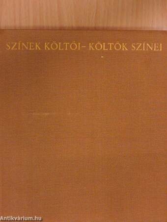 Költők színei-színek költői