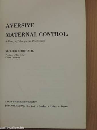 Aversive Maternal Control