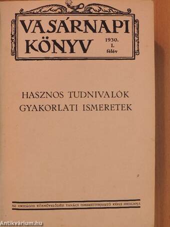 Vasárnapi Könyv 1930. I-II.