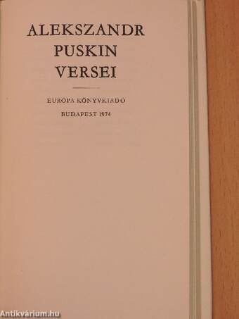 Alekszandr Puskin versei