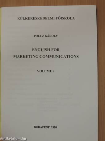 English for Marketing Communications 2.