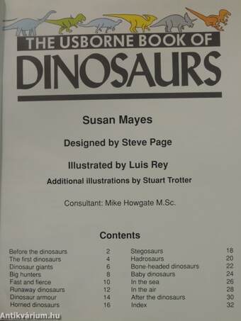 The Usborne Book of Dinosaurs