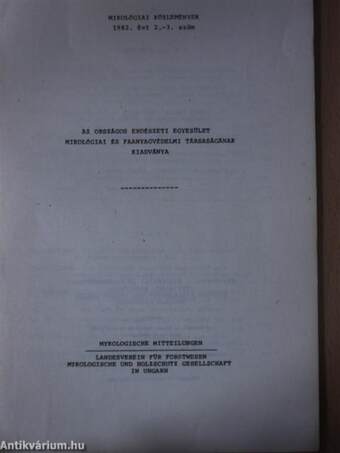 Mikológiai Közlemények 1982/2-3.