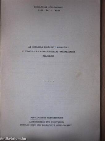 Mikológiai Közlemények 1979/2.