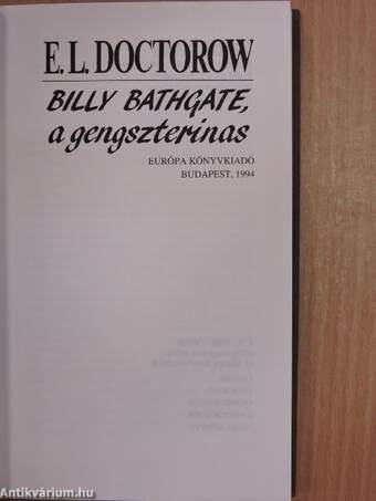 Billy Bathgate, a gengszterinas