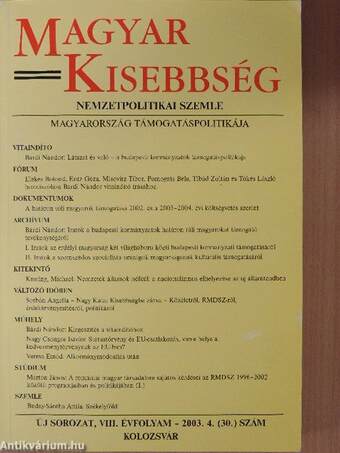 Magyar Kisebbség 2003/4.