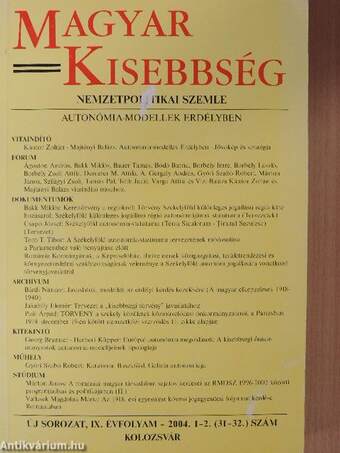 Magyar Kisebbség 2004/1-2.