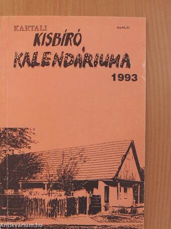 Kartali Kisbíró Kalendáriuma 1993