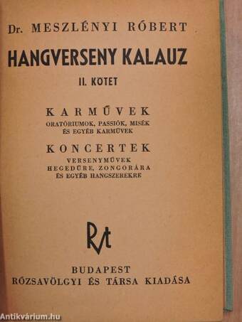 Hangverseny kalauz II.