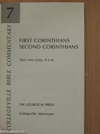 First Corinthians, Second Corinthians