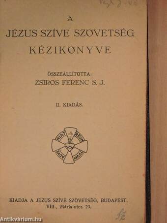 A Jézus Szíve Szövetség kézikönyve