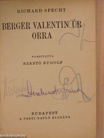 Berger Valentin úr orra