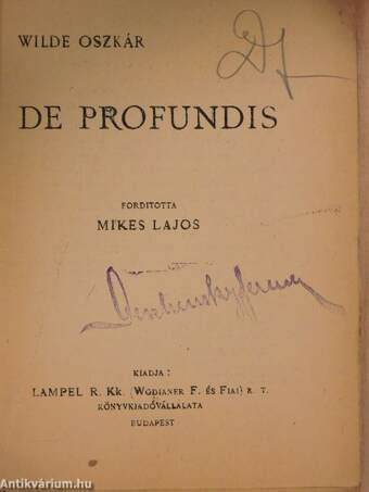 De profundis