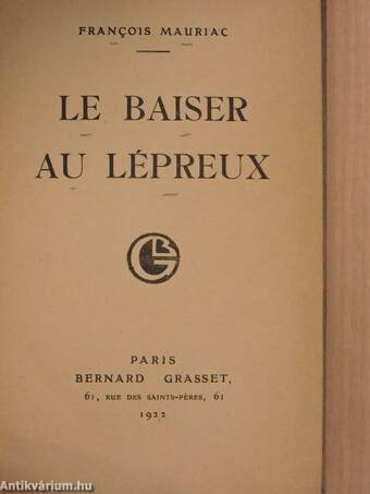 Le baiser au lépreux