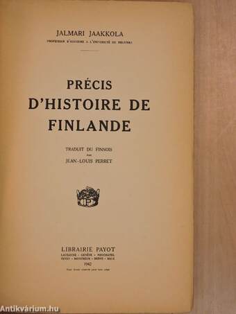 Précis d'histoire de Finlande