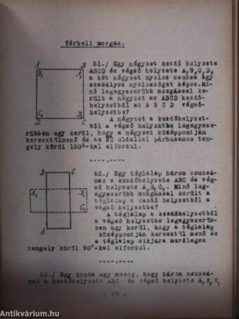 Mechanikai példatár műegyetemi hallgatók számára I-II.