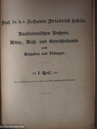 Kaufmännisches Rechnen/Umgestaltung der Geld- und Währungsverhältnisse, des Zahlungsverkehrs und der Welchselkurse durch den Krieg (gótbetűs)