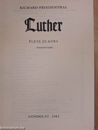 Luther élete és kora