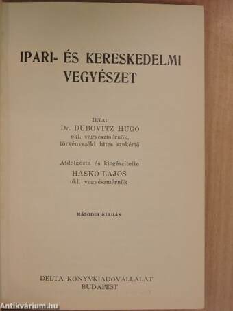 Ipari- és kereskedelmi vegyészet