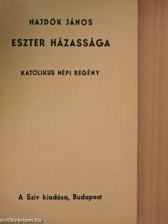 Eszter házassága